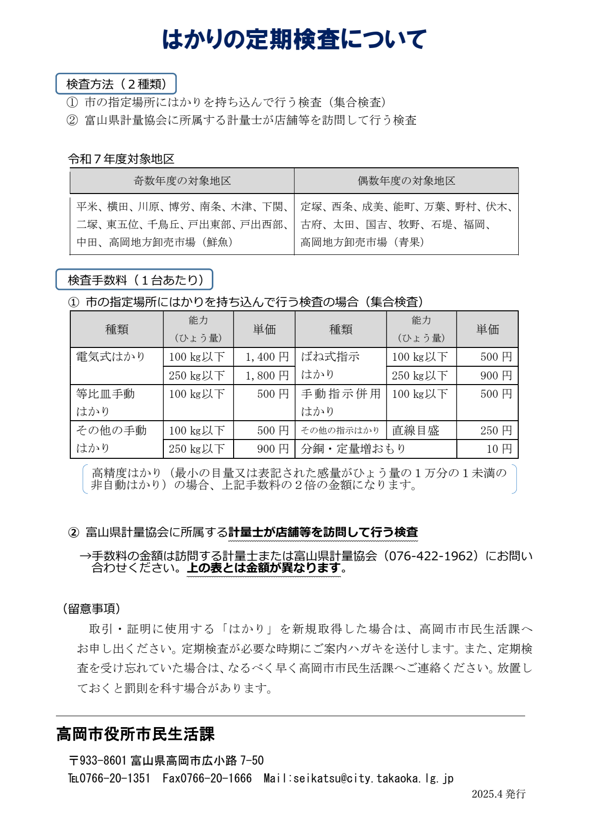 はかりの定期検査の概要2