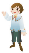 右手をあげている女性のイラスト