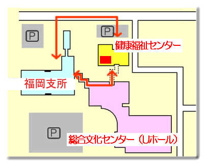 福岡支所周辺地図
