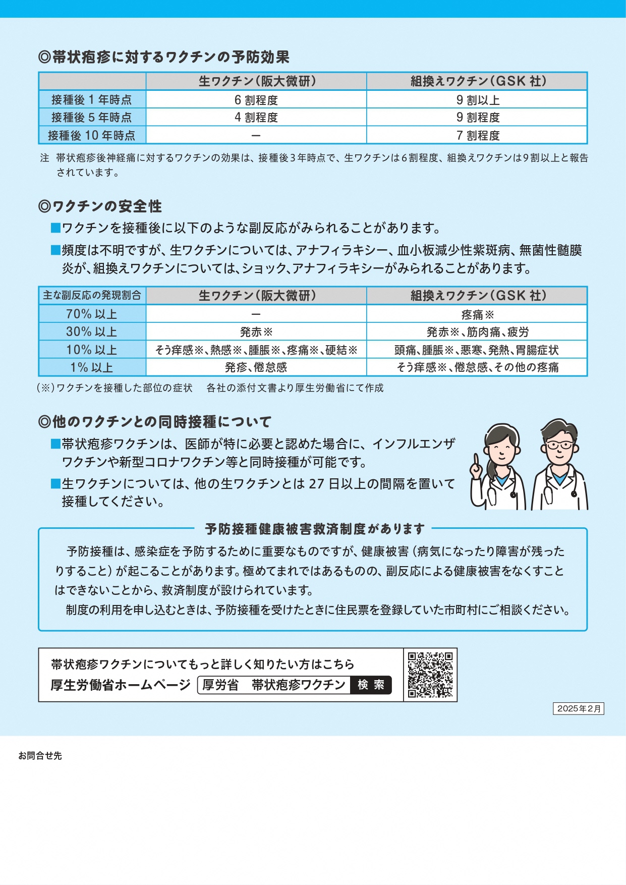 帯状疱疹リーフレット