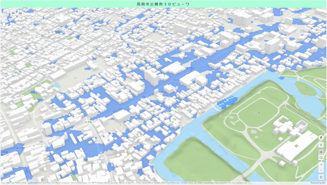 内水浸水想定区域のイメージ