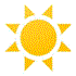太陽のマークのイラスト
