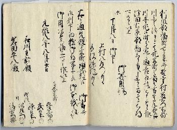 木町御書幷御判書写上申帳14ページ目