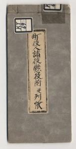 町役人諸役懸役附并列 文政8年／高岡市公式ホームページ
