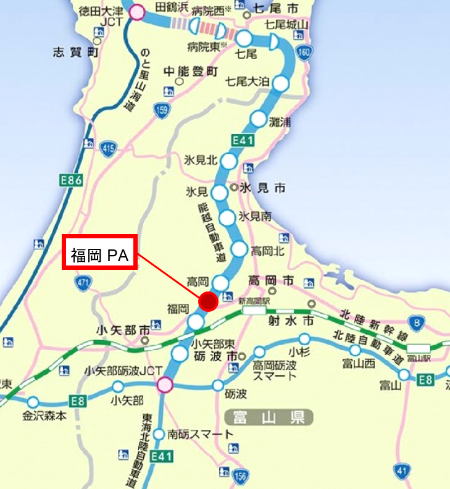 福岡パ-キングエリア位置図
