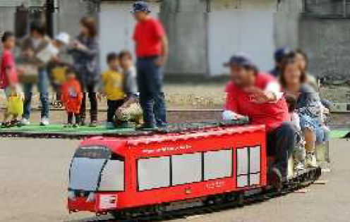 ミニアイトラム乗車