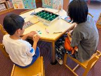 丸シールでしおりづくり1
